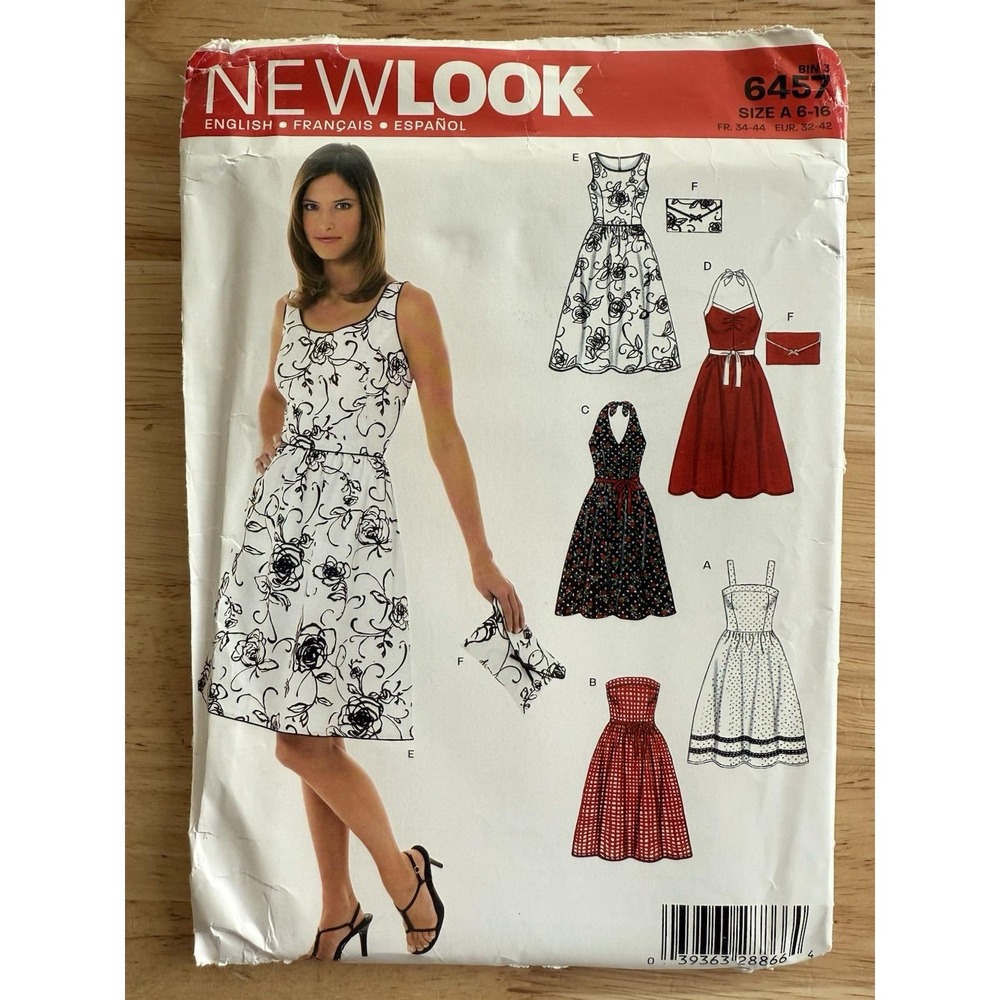 New Look Pattern 6457 Misses' Dress Size 6-16‎ Uncut FF